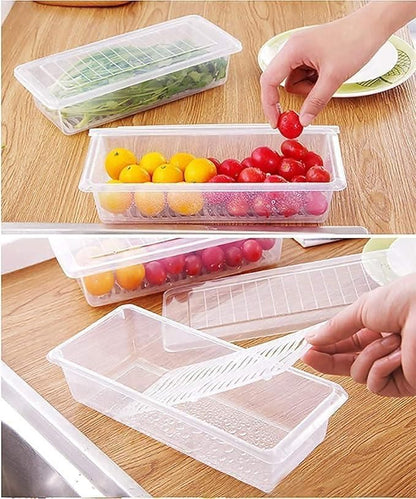 Fridge Storage Containers Box 28*20.5*5.5cm 6pc