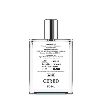 CERED Aventus Perfume 50ML (Pack of 2)